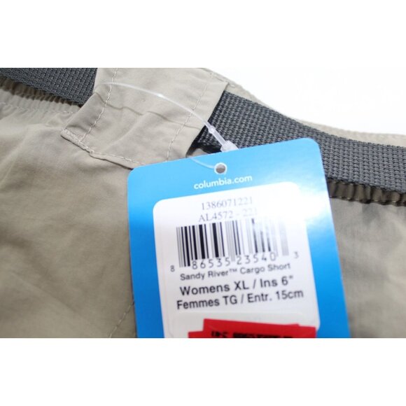 Columbia Tan Women's Cargo Shorts - Picture 9 of 11
